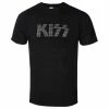 T-shirt Metal Men's Kiss - Logo Diamante - ROCK OFF