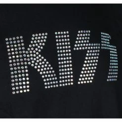 T-shirt Metal Men's Kiss - Logo Diamante - ROCK OFF -Men T-Shirts Online Store as 021