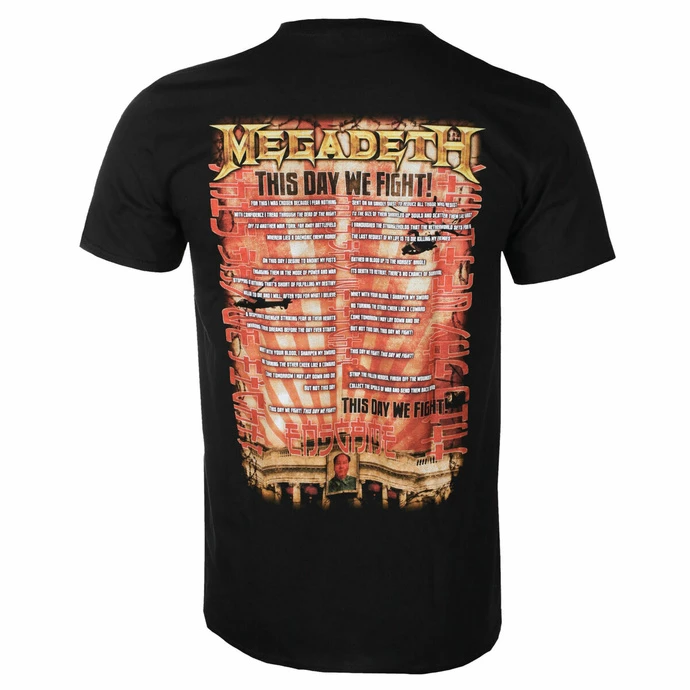 Men's T-shirt Megadeth - China Whitehouse - BLACK - ROCK OFF 4 Men's T-shirt Megadeth - China Whitehouse - BLACK - ROCK OFF - Image 2