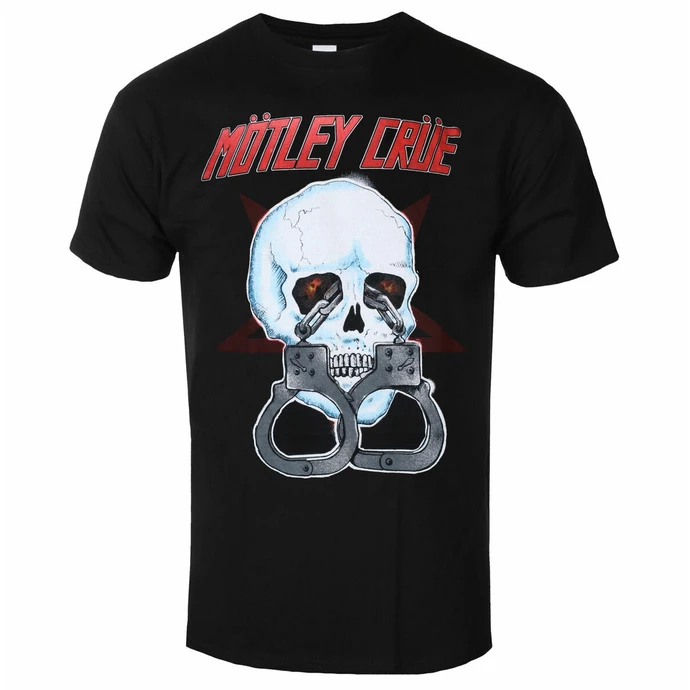 Men's T-shirt Mötley Crüe - Skull Cuffs - BLACK - ROCK OFF 3 Men's T-shirt Mötley Crüe - Skull Cuffs - BLACK - ROCK OFF