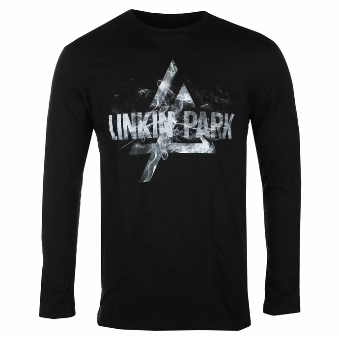 Men's Long-sleeved T-shirt Linkin Park - Smoke Logo - BLACK - ROCK OFF 3 Men's Long-sleeved T-shirt Linkin Park - Smoke Logo - BLACK - ROCK OFF