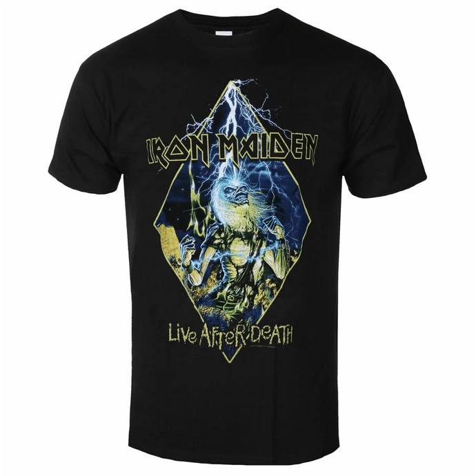 Men's T-shirt Iron Maiden - Live After Death Diamond BL - ROCK OFF 3 Men's T-shirt Iron Maiden - Live After Death Diamond BL - ROCK OFF