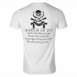 Men's T-shirt Motörhead - March Or Die - WHITE - ROCK OFF -Men T-Shirts Online Store asdil 2030 z