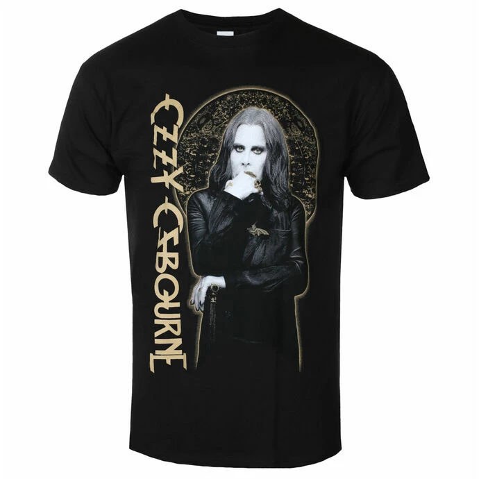 Men's T-shirt Ozzy Osbourne - Patient No.9 Gold Graphic - Black - ROCK OFF 3 Men's T-shirt Ozzy Osbourne - Patient No.9 Gold Graphic - Black - ROCK OFF