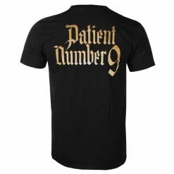 Men's T-shirt Ozzy Osbourne - Patient No.9 Gold Logo - Black - ROCK OFF -Men T-Shirts Online Store asdil 2056 z