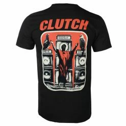 Men's T-shirt CLUTCH - MESSIAH - BLACK - PLASTIC HEAD -Men T-Shirts Online Store ass080