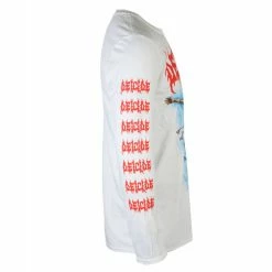 Men's Long-sleeved T-shirt DEICIDE - ONCE UPON THE CROSS - WHITE - PLASTIC HEAD -Men T-Shirts Online Store asss049