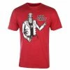 Men's T-shirt MINOR THREAT - BOTTLED VIOLENCE - RED - PLASTIC HEAD -Men T-Shirts Online Store aty603m