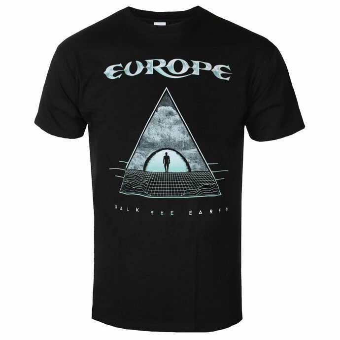 Men's T-shirt Europe - Walk The Earth - BLACK - ROCK OFF 3 Men's T-shirt Europe - Walk The Earth - BLACK - ROCK OFF