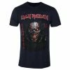 Men's T-shirt Iron Maiden - Senjutsu Back Cover Vertical Logo - NAVY - ROCK OFF -Men T-Shirts Online Store awew020