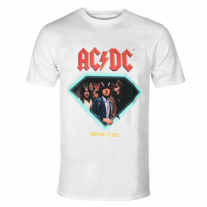 Men's T-shirt DIAMOND X AC/DC - Highway To Hell - White 3 Men's T-shirt DIAMOND X AC/DC - Highway To Hell - White