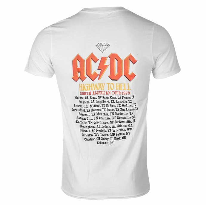 Men's T-shirt DIAMOND X AC/DC - Highway To Hell - White 4 Men's T-shirt DIAMOND X AC/DC - Highway To Hell - White - Image 2