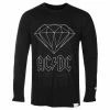 Men's T-shirt Long Sleeve DIAMOND X AC/DC - Back In Black -Men T-Shirts Online Store awq026