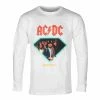 Men's T-shirt Long Sleeve DIAMOND X AC/DC - Highway To Hell - White 2 Men's T-shirt Long Sleeve DIAMOND X AC/DC - Highway To Hell - White -Men T-Shirts Online Store awq048