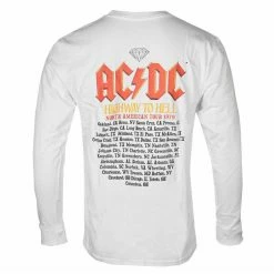 Men's T-shirt Long Sleeve DIAMOND X AC/DC - Highway To Hell - White 6 Men's T-shirt Long Sleeve DIAMOND X AC/DC - Highway To Hell - White -Men T-Shirts Online Store awq049