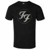 Men's T-shirt Foo Fighters - Distressed Logo - BLACK - ROCK OFF 2 Men's T-shirt Foo Fighters - Distressed Logo - BLACK - ROCK OFF -Men T-Shirts Online Store aws005