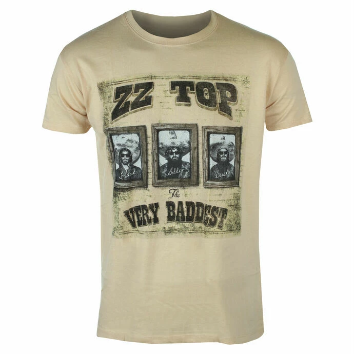 Men's T-shirt ZZTop - Very Baddest - SAND - ROCK OFF 3 Men's T-shirt ZZTop - Very Baddest - SAND - ROCK OFF