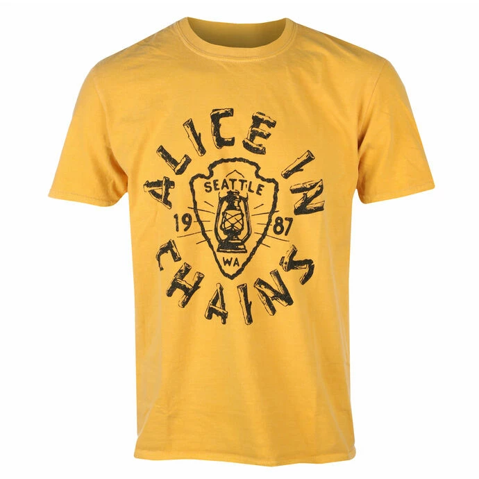 Men's T-shirt Alice In Chains - Lantern - YELLOW - ROCK OFF 3 Men's T-shirt Alice In Chains - Lantern - YELLOW - ROCK OFF