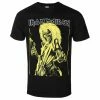 Men's T-shirt Iron Maiden - Yellow Flyer - ROCK OFF -Men T-Shirts Online Store caern035