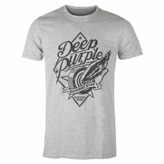 Men's T-shirt Deep Purple - Machine Head - GREY - ROCK OFF 3 Men's T-shirt Deep Purple - Machine Head - GREY - ROCK OFF