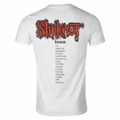 Men's T-shirt Slipknot - Iowa Tracklist - WHT - ROCK OFF 5 Men's T-shirt Slipknot - Iowa Tracklist - WHT - ROCK OFF -Men T-Shirts Online Store darcd021