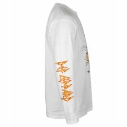 Men's T-shirt Long Sleeve Def Leppard - Shatter - Black - ROCK OFF -Men T-Shirts Online Store dse010