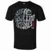 Men's T-shirt Rolling Stones - Swirl Logo '82 - Black ECO - ROCK OFF -Men T-Shirts Online Store dse025