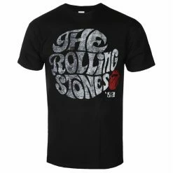 Men's T-shirt Rolling Stones - Swirl Logo '82 - Black ECO - ROCK OFF