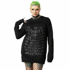 Men's Long-sleeved T-shirt KILLSTAR - Cyrus Slash Ed - Black