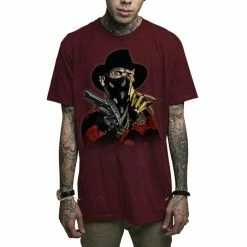 Men's T-shirt MAFIOSO - ELM ST. - MAROON