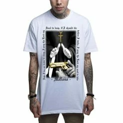 Men's T-shirt MAFIOSO - BAPTISM - WHT