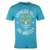 Men's T-shirt CYPRESS HILL - FLORAL SKULL - TEAL PANTHER - AMPLIFIED -Men T-Shirts Online Store f10h19 yrthecl