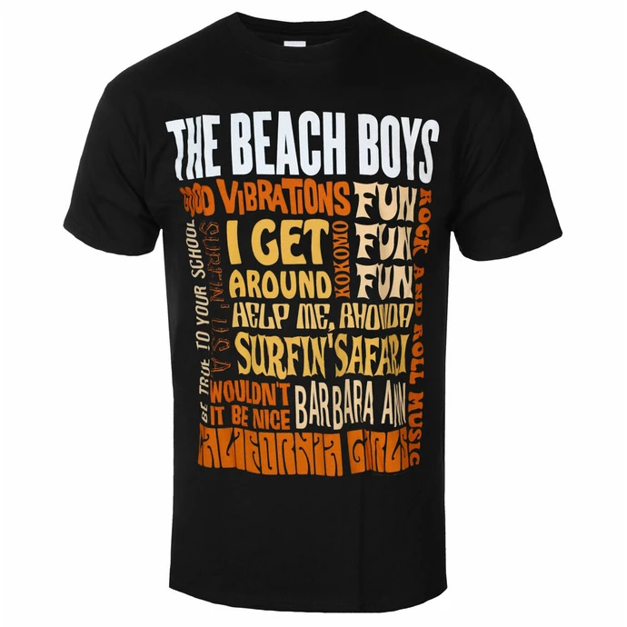 Men's T-shirt Beach Boys - Best Of - BLACK - ROCK OFF 3 Men's T-shirt Beach Boys - Best Of - BLACK - ROCK OFF