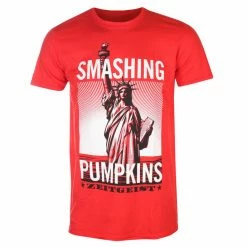 Men's T-shirt SMASHING PUMPKINS - ZEITGEIST STATUE - RED - PLASTIC HEAD