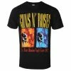 Men's T-shirt Guns N' Roses - UYI World Tour - BL - ROCK OFF -Men T-Shirts Online Store fss021