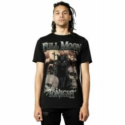 Men's T-shirt KILLSTAR - Full Moon - Black
