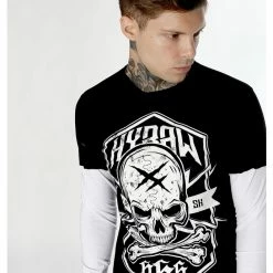 T-shirt Hardcore Men's - MANCHES LONGUES - HYRAW 10 T-shirt Hardcore Men's - MANCHES LONGUES - HYRAW -Men T-Shirts Online Store fw19 m14 4