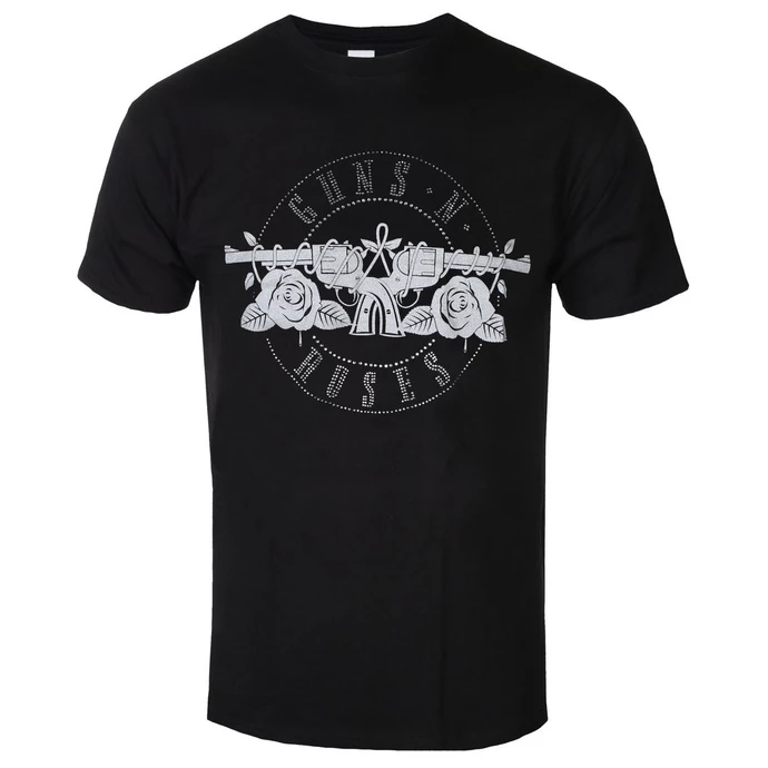 T-shirt Metal Men's Guns N' Roses - Circle Logo Diamante - ROCK OFF 3 T-shirt Metal Men's Guns N' Roses - Circle Logo Diamante - ROCK OFF