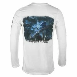 Men's T-shirt Long Sleeve AMON AMARTH - RAVEN'S FLIGHT - WHITE - PLASTIC HEAD -Men T-Shirts Online Store gfdf023