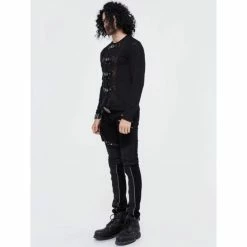 Men's T-shirt With Long Sleeves DEVIL FASHION -Men T-Shirts Online Store gg972