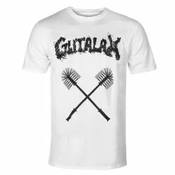 Men´s T-shirt GUTALAX - Toilet Brushes - White - ROTTEN ROLL REX