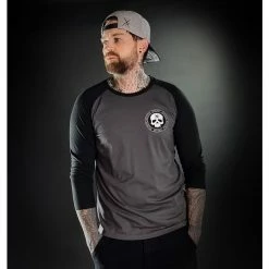 Men's T-shirt With 3/4 Sleeves HYRAW - ONI -Men T-Shirts Online Store hyraw t shirt homme raglan 34 oni 2