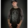 Men's T-shirt With 3/4 Sleeves HYRAW - PIRATE -Men T-Shirts Online Store hyraw t shirt homme raglan 34 pirate 1