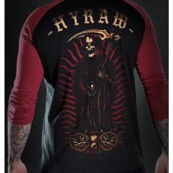Men's T-shirt With 3/4 Sleeves HYRAW - REAPER -Men T-Shirts Online Store hyraw t shirt homme raglan 34 reaper 3