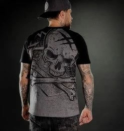 Men's T-shirt HYRAW - BLAZON - GRAY Graphic