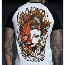 Men's T-shirt HYRAW - ONI -Men T-Shirts Online Store hyraw t shirt homme raglan oni 3