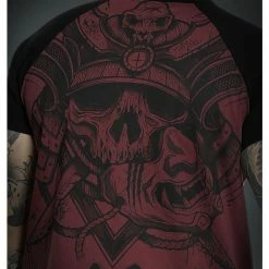 Men's T-shirt HYRAW - SAMOURAI RED -Men T-Shirts Online Store hyraw t shirt homme raglan samourai red 3