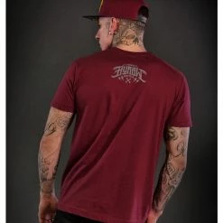 Men's T-shirt HYRAW - SLAYER - RED -Men T-Shirts Online Store hyraw t shirt homme slayer red 3a