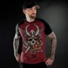 Men's T-shirt HYRAW - SAMOURAI - RED -Men T-Shirts Online Store hyraw t shirt raglan samourai 1