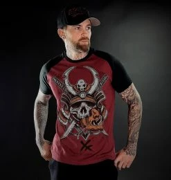 Men's T-shirt HYRAW - SAMOURAI - RED